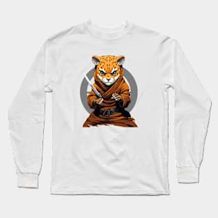 Stealthy Cheetah Warrior Long Sleeve T-Shirt